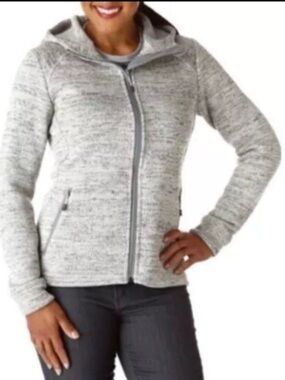 Mammut Heather Light Gray Knit Hoodie